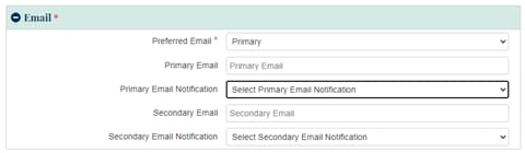 screenshot of example email