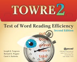 Test of word reading efficiency towre